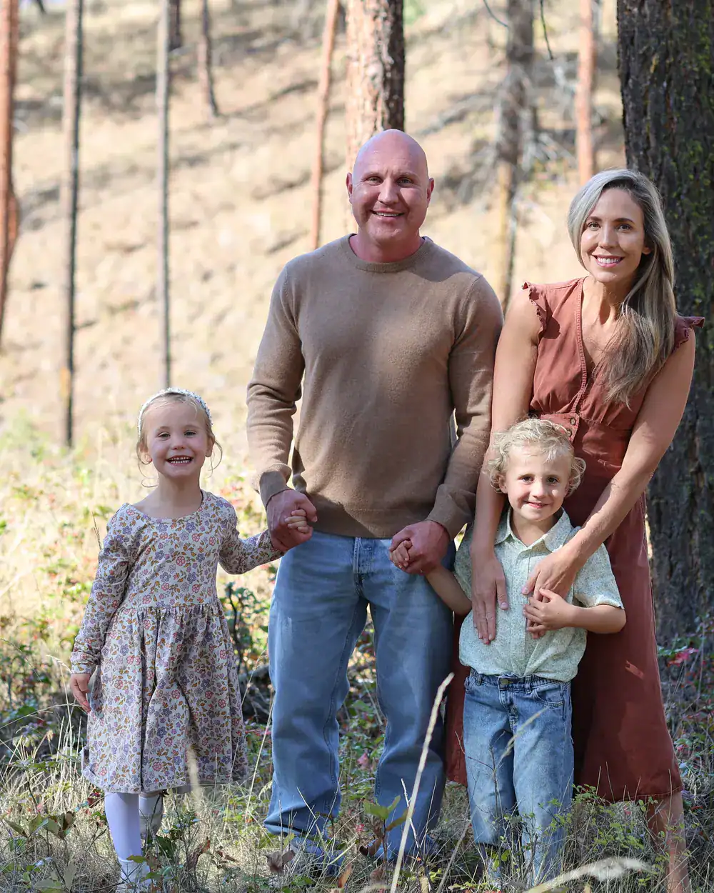 Dr. Marissa Gaucher with her family outdoors